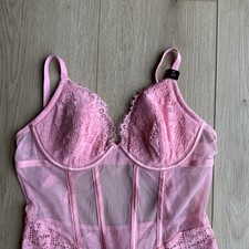 Powder pink silk sleep shorts with frastaglio - La Perla - UK