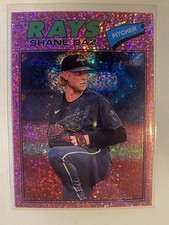 2026 Topps Heritage Shane Baz Chrome Pink Sparkle Refractor Parallel No. 348