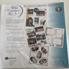 Creative Memories 12x12 White Scrapbook Pages  15 Sheets/30 Pages 