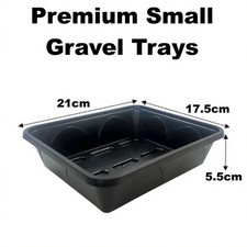 Small Premium 21cm Solid Seed Gravel Tray  No Drainage Holes Strong Long Life
