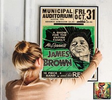 James Brown 1969 Texas: Live Konzert Tour Repro Poster - 30"x24"