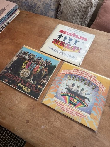 The Beatles Vinyl LP Lot x3 — Help! / Sgt. Pepper’s / Magical Mystery Tour VG++