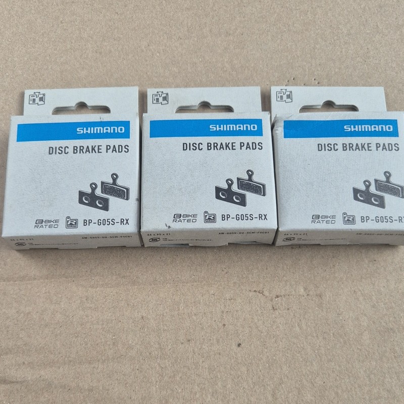 Shimano Disc Brake Pads G05S-RX BP-G05S-RX Resin E-Bike Compatible 3 Pack