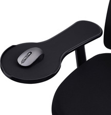 Ergonomic armrest Mouse pad for Chair, Chair arm Mousepad Mouse Tray, Attaches t