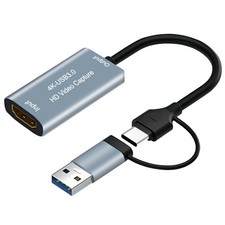 Video Capture Card 4K -Compatible to USB Type C for Gaming Live Streaming D2F9
