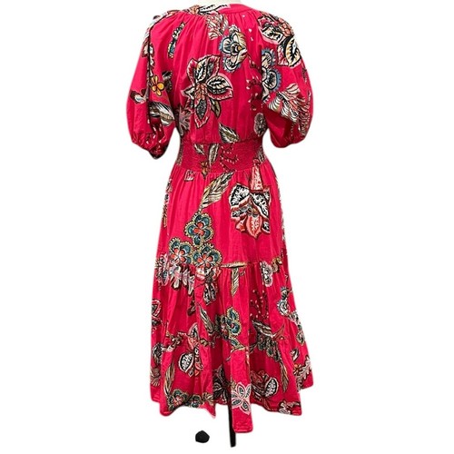Anthropologie Somerset Print Midikleid GR. 12 rot - Bild 5 von 8