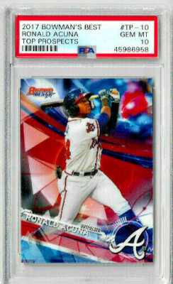 2017 Bowmans Best Top Prospects Ronald Acuna PSA 10 GEM RC