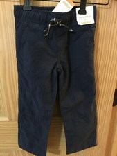 NWT Gymboree Boys Pull on Pants Navy Blue Jersey Lined 3T