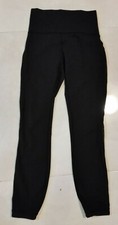  SPORT LEGGINS WORKOUT YOGA PANTS   WOMEN'S SIZE S BLACK PRE-OWNED