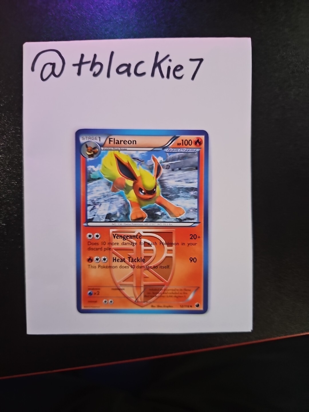 Flareon 12/116 Plasma Freeze - Pokemon - LP
