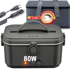 Electric Lunch Box for Adults with Temperature Adjustment 80W Heated Lunch Bo...