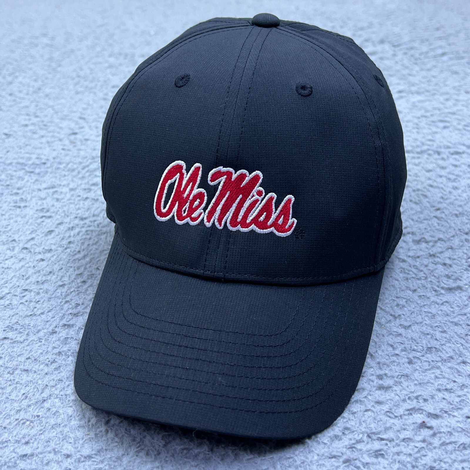 Nike Ole Miss Black Football Legacy91 Dri-Fit Strapback Adjustable Cap
