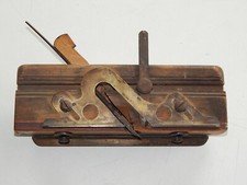 Alter Hobel Nuthobel verstellbar 2 Messer