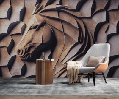 3D Elegant Art Horse E858 Wallpaper Mural Paper Wall Print Indoor Murals CA Erin