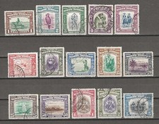 NORTH BORNEO 1939 SG 303/317 USED