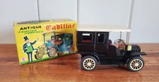 SSS INTERNATIONAL ANTIQUE CADILLAC FRICTION POWERED TIN TOY CAR S-1300