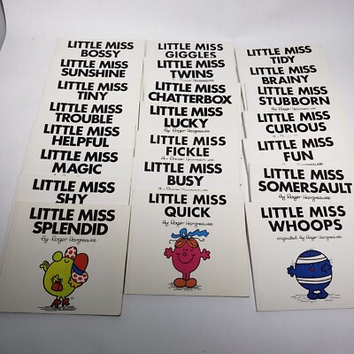 Lot of 22 Little Miss Books by Roger Hargreaves THIOP Sanrio 50399