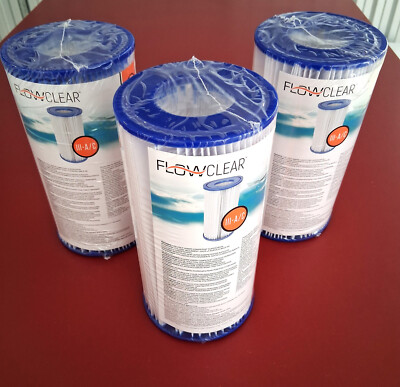 Bestway 58012 Filterkartusche für Fast Set Pool 3er Pack