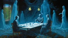 "Blue Wraiths 2 " by Dr. Shrinker, artist giclee poster prints