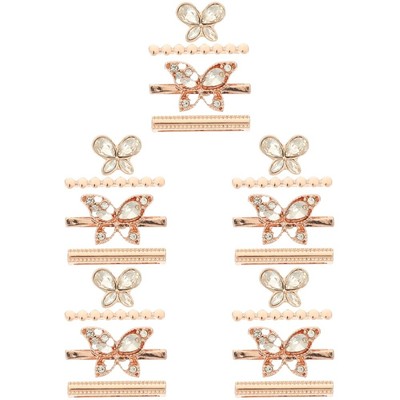 5 Sets Goldene Reifen Armband Uhr Silikonarmband Zierring