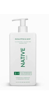 Native Eucalyptus & Mint 2-in-1 Shampoo and Conditioner, Scalp Refreshing