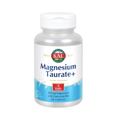 KAL Magnesium Taurate Plus 400mg w/ Coenzyme B6 | 90 Tabs