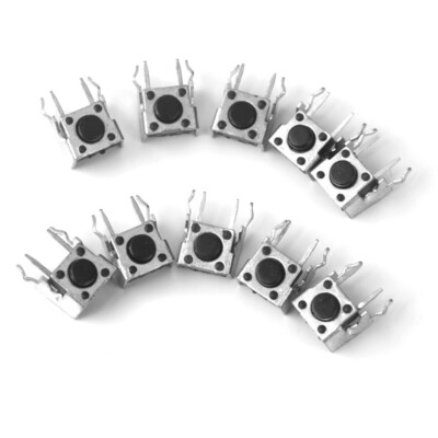 10Pcs 6X6X8mm Momentane taktile Drucktasten Schalter Tact Mini Small PCB