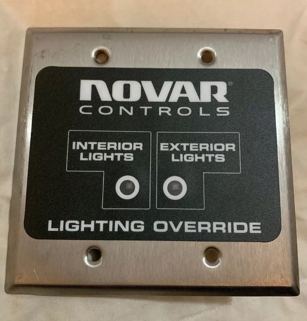 NOVAR CONTROLS 780040000 2 Button Lighting Override Panel Lights