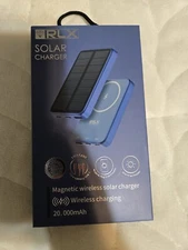 RLX Solar Charger. 20,000mAh With Warranty Upgrade Card And Cable