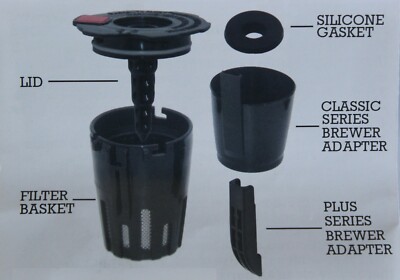 DURABLE K-Cup Reusable Replacement Coffee Filter Refillable Holder Pod in Keurig