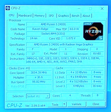 YD2400C5M4MFB AMD Ryzen 5 2400G Radeon Vega G...