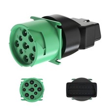 Obd2 To 9 Pin J1939 Adapter16 Pin Obd2 Male To 9 Pin J1939 Green Female Adapt... Obd2 To 9 Pin J1939 Adapter16 Pin Obd2 Male To 9 Pin J1939 Green Female Adapt...