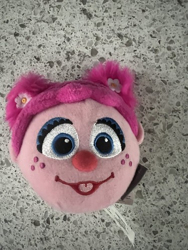 HALLMARK FLUFFBALL ABBY CADABBY PINK STUFFED PLUSH SESAME STREET 4.5"