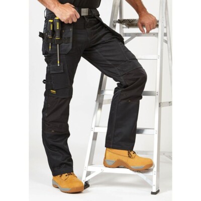   DEWALT ARBEITSHOSE HOLSTERTASCHEN HEAVY DUTY PRO SCHWARZ W40 L32  