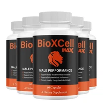 5-Pack BioXCell Male Capsules - Bio X Cell for Male Performance - 300 Capsules