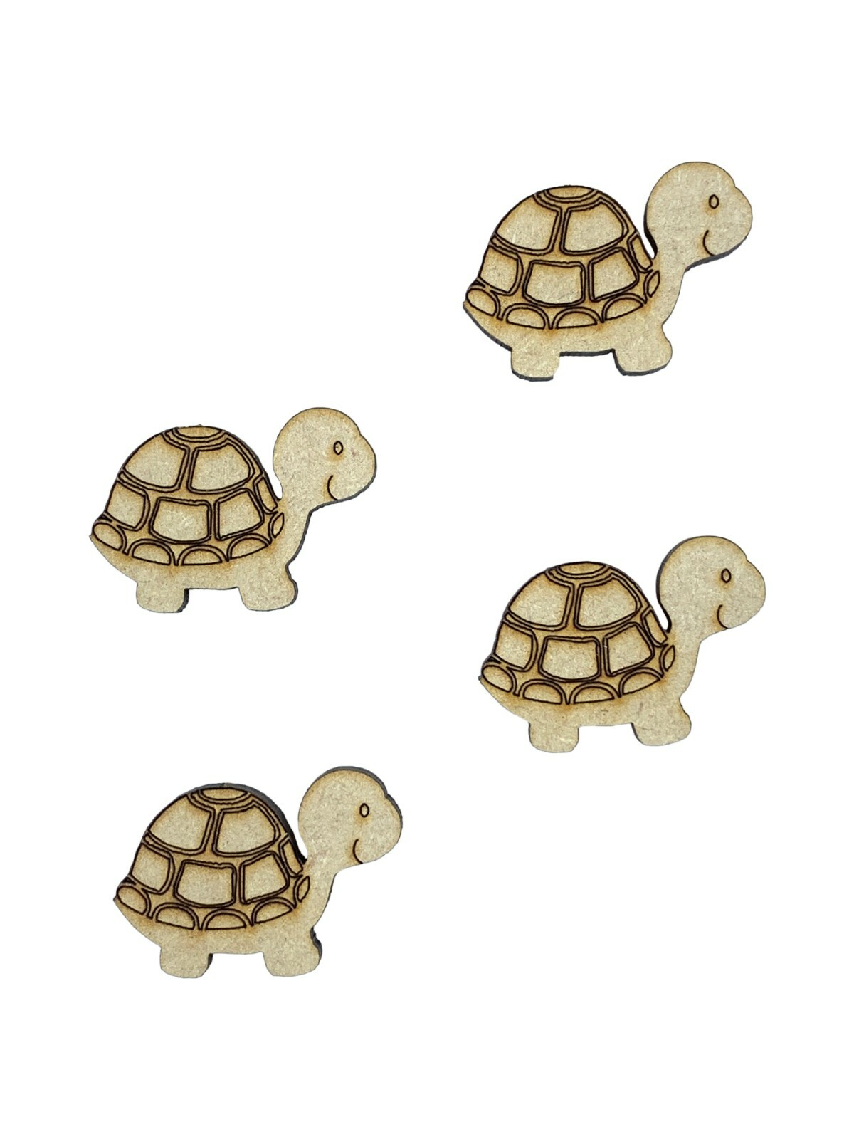 16x Tortoise Turtle 3cm Wood Craft Embelishments Laser Cut Shape MDF