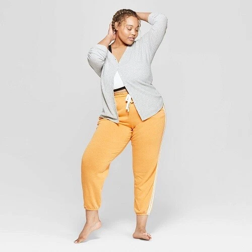 Colsie- Women's Plus Size Lounge Jogger Pants Yellow 3X- (NWT)