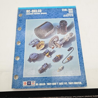 #ad 21A 100 1988 AC Delco Emission Control Devices parts Catalog $14.61