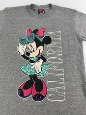 Mickey Unlimited Minnie Mouse Small Grey Vintage T Shirt California Made in USA