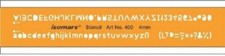 Isomars Lettering Guide Drawing Template Stencil 4 Mm