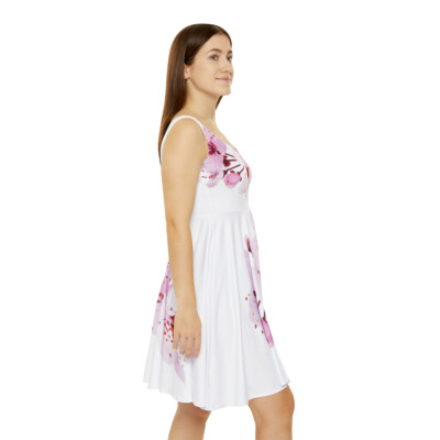 womens summer skater dresses /// Mauve Purple One Shoulder Tiered Skater Dress For Women Summer Casual A-Line Short Dress, Women's, Size: XS