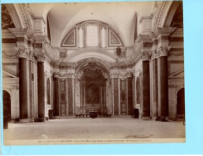 Large Ed Alinari Silver Albumen 6109 Rome Roma Chiesa S Maria Angeli ...