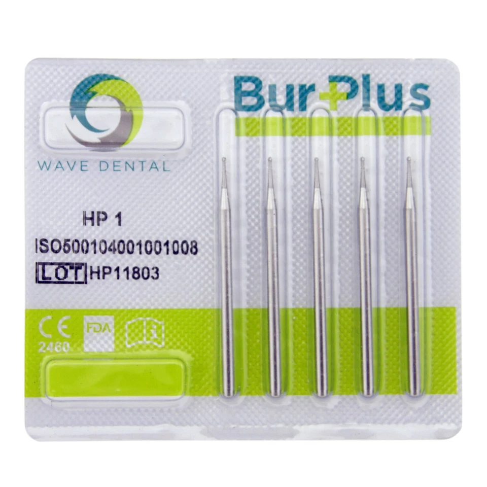 Wave Dental Straight Handpiece Carbide Bur Round HP1/4 1/2 1 2 3 4 5 6 7 8 Prima - Image 4 of 4