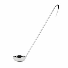Vogue Flat Bottom Ladle Made of Stainless Steel 2oz/ 60ml 312(L) x 64(Ø)mm