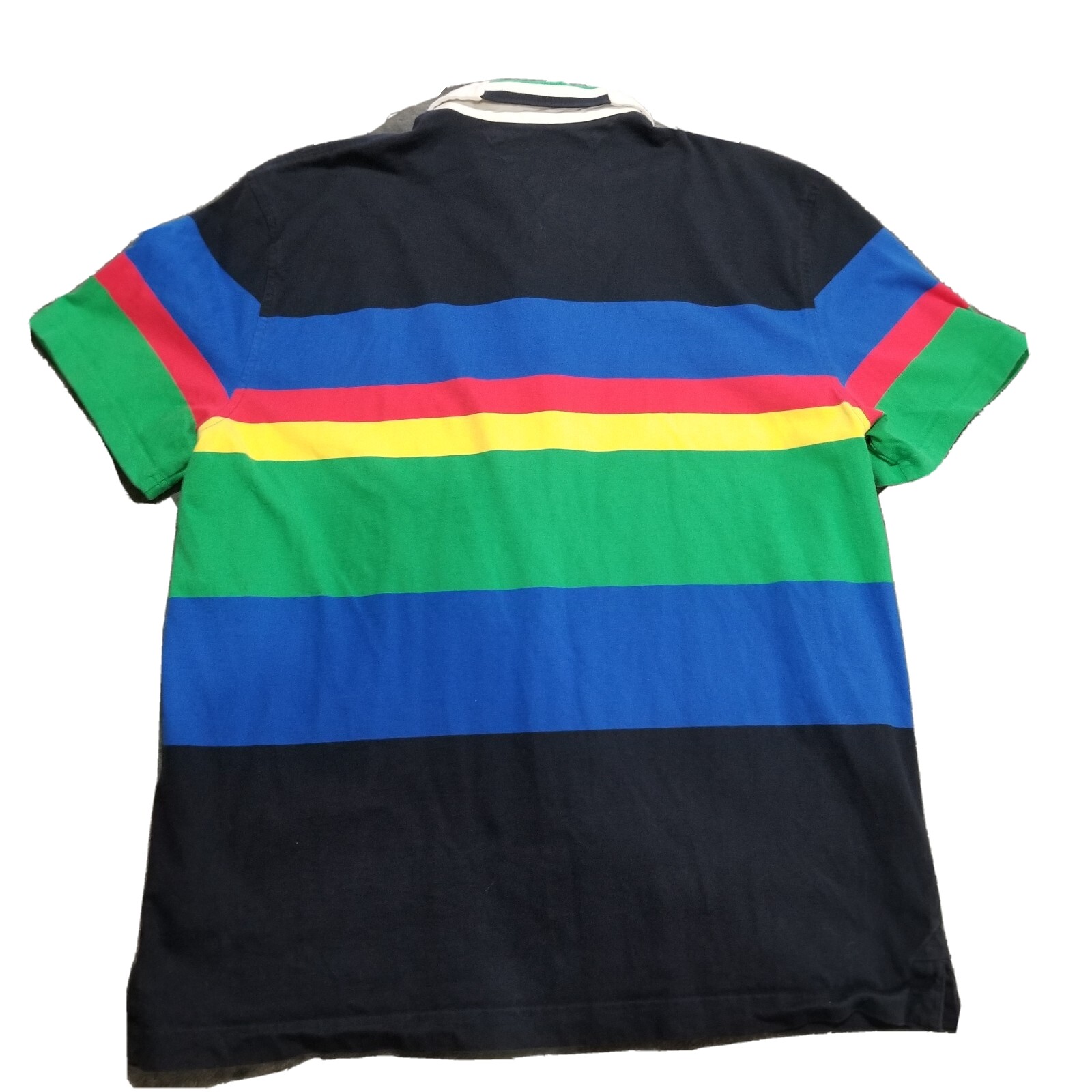 Tommy Hilfiger Big Stripes Men Size XL 100% Cotton Polo Shirt 645 thumbnail 2