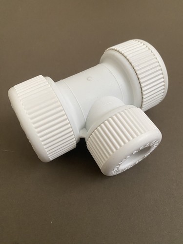 Push Fit Water Pipe Tee Plumbing 22mm X 22mm X 15mm Tee B15 Demountable - 1 Pack - Picture 2 of 3