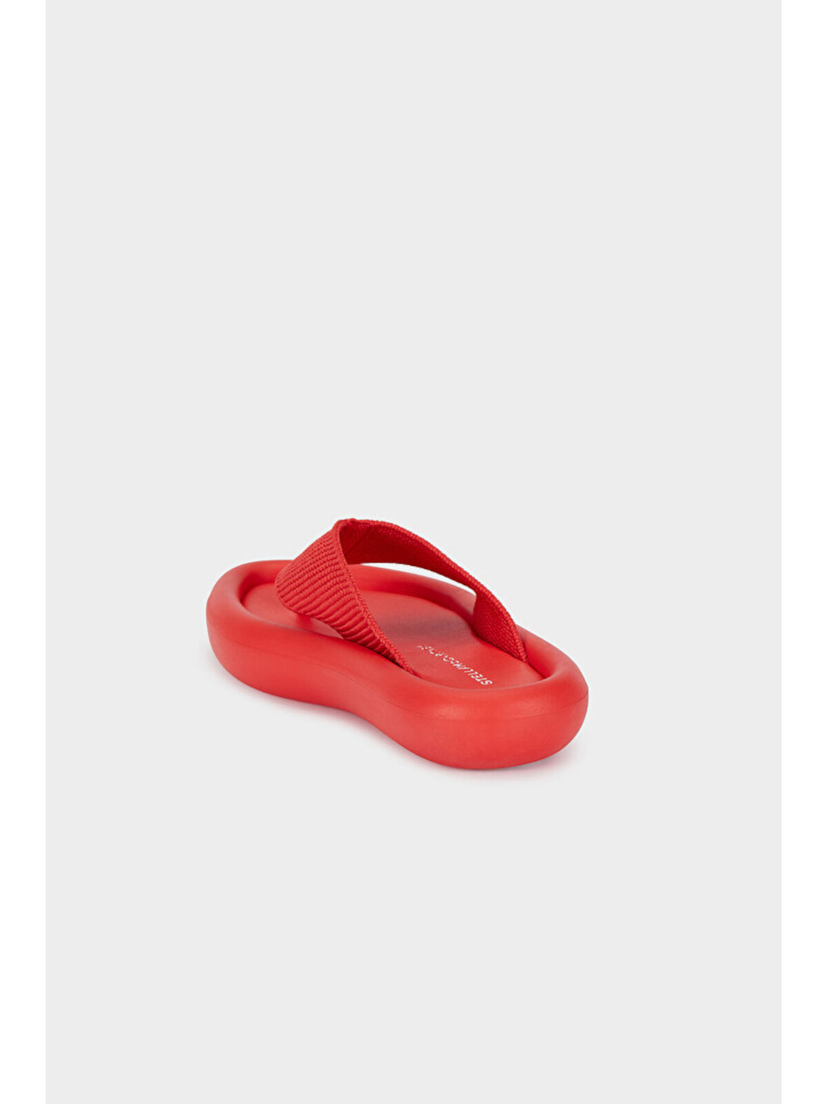 STELLAMCCARTNEY Womens Red Air Slide Toe Platform Slip On Flip Flop