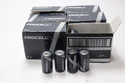 72x Pack Lot Duracell Procell C Batteries (6x 12pack)