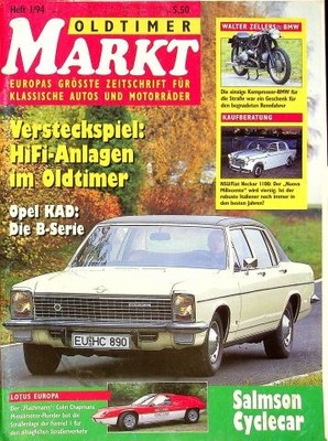 2) Oldtimer Markt 01/1994 - Modellreport Lotus Europ - GN Salmson Cyclecar in e