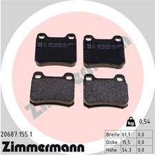 ZIMMERMANN Bremsbelagsatz, Scheibenbremse 20687.155.1 für MERCEDES-BENZ ZIMMERMANN Bremsbelagsatz, Scheibenbremse 20687.155.1 für MERCEDES-BENZ
